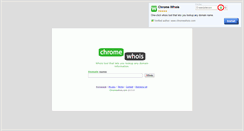 Desktop Screenshot of chromewhois.com